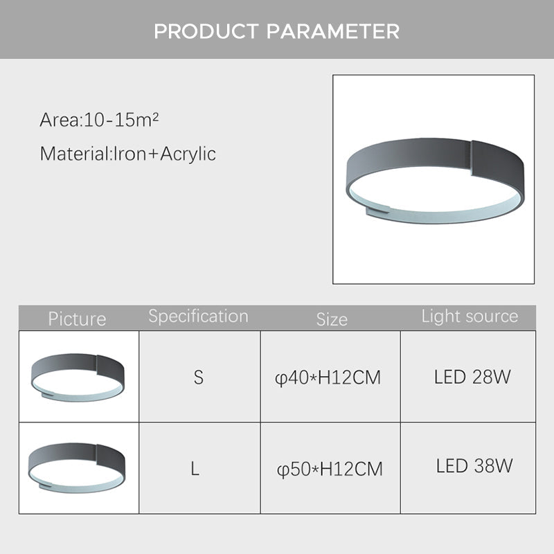 Arisha Modern Round Flush Mount Ceiling Light LED Double Layer | ventumra