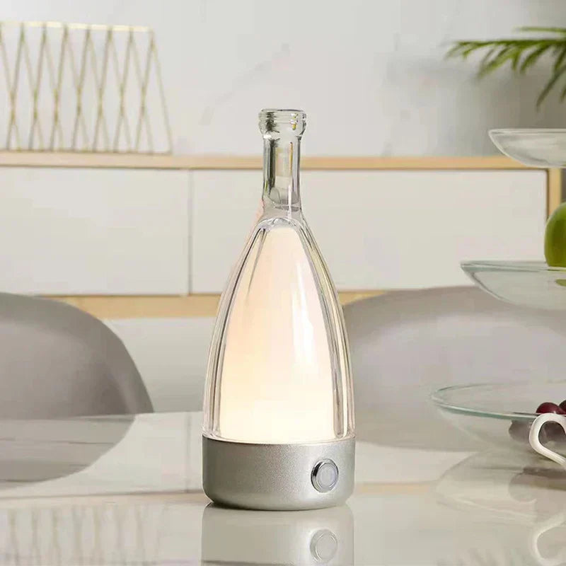 LumaVine Rechargeable Wine Bottle Lamp By Elara For Ambient Lighting And Cozy Decor