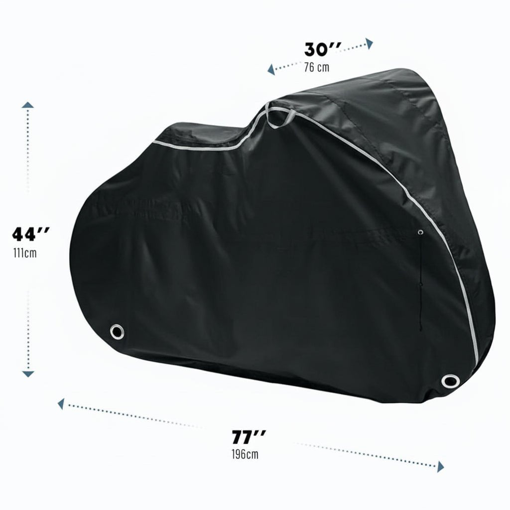 CycleShield wasserdichte Fahrradabdeckung für 1 bis 3 Fahrräder — Robuste Schutzschicht, sichere Befestigungsöffnungen