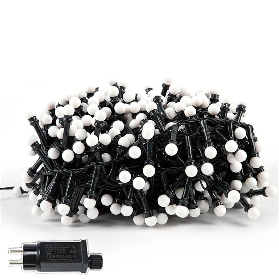 LumaGlow Waterproof LED String Lights — 8 Lighting Modes, Flexible Cable