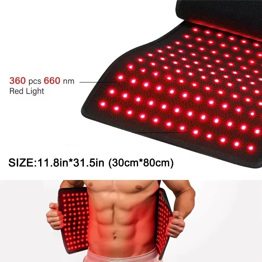 TranquilGlow Red Light Therapy Heating Pad — Radiant Heat and Infrared Rays