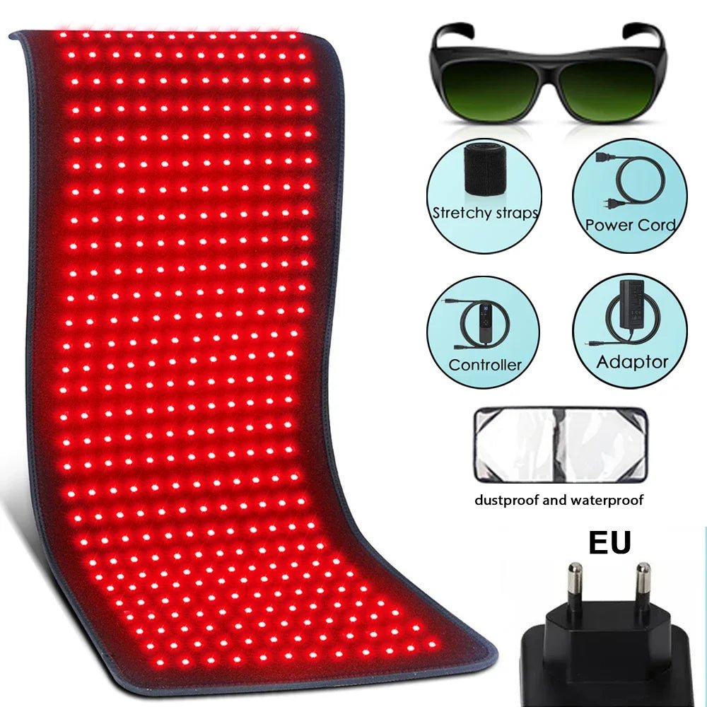 TranquilGlow Red Light Therapy Heating Pad — Radiant Heat and Infrared Rays