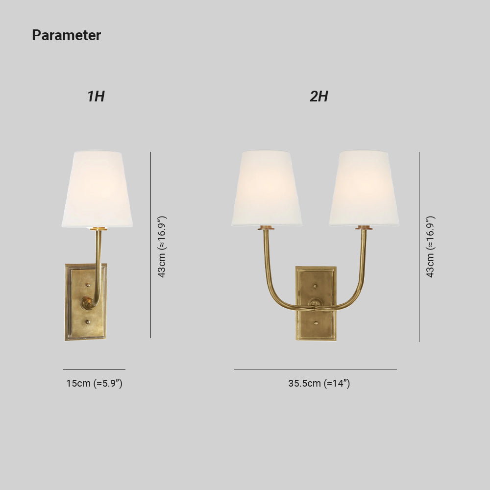 Esther Wall Lamp Fabric | ventumra