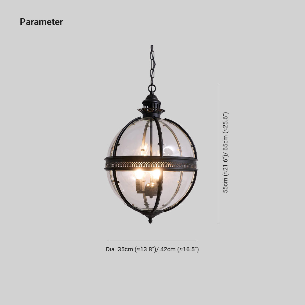 Edward retro-hanglamp van glas | ventumra