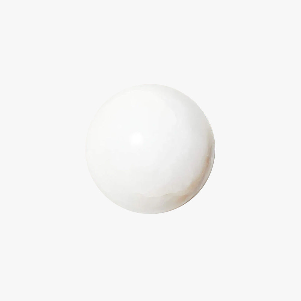 Grex Minimalist Round Alabaster Wall Lamp | ventumra