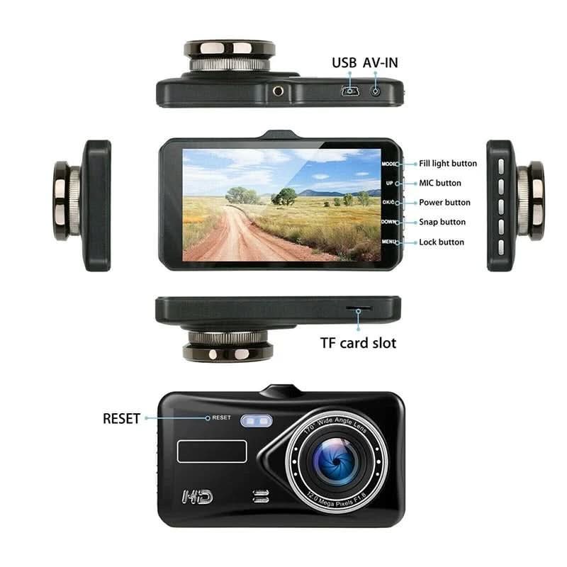 DriveNav Full HD 1080P Autokamera – Kompakter Dashcam-Recorder, optische Linse mit 170-Grad-Sichtfeld