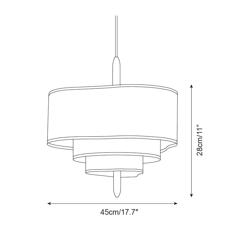 Ophel – zielona lampa wisząca z tkaniny | ventumra