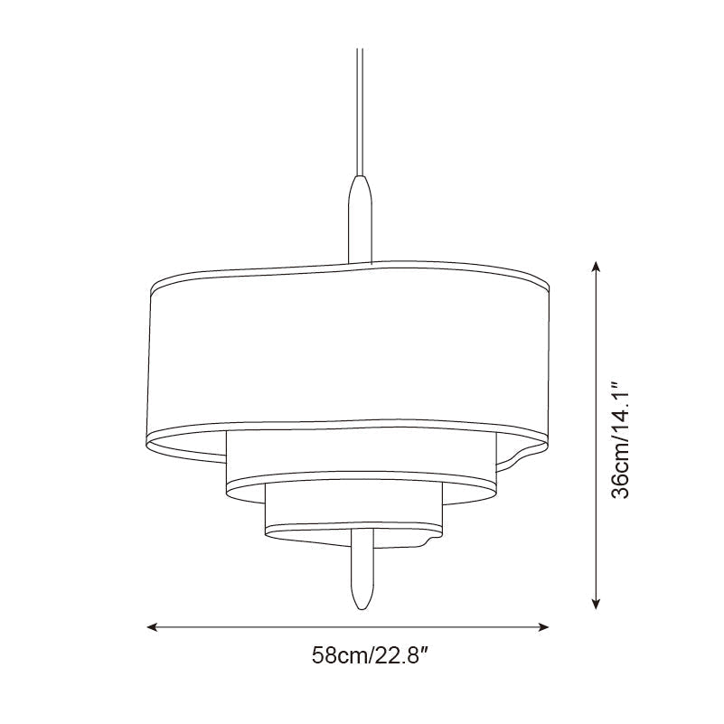 Ophel – zielona lampa wisząca z tkaniny | ventumra