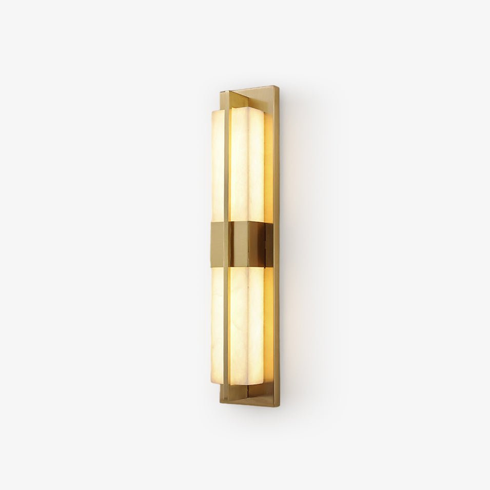 Caspian Alabaster Brass Wall Light | ventumra