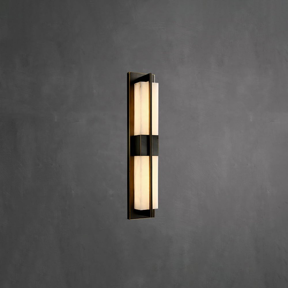 Caspian Alabaster Brass Wall Light | ventumra