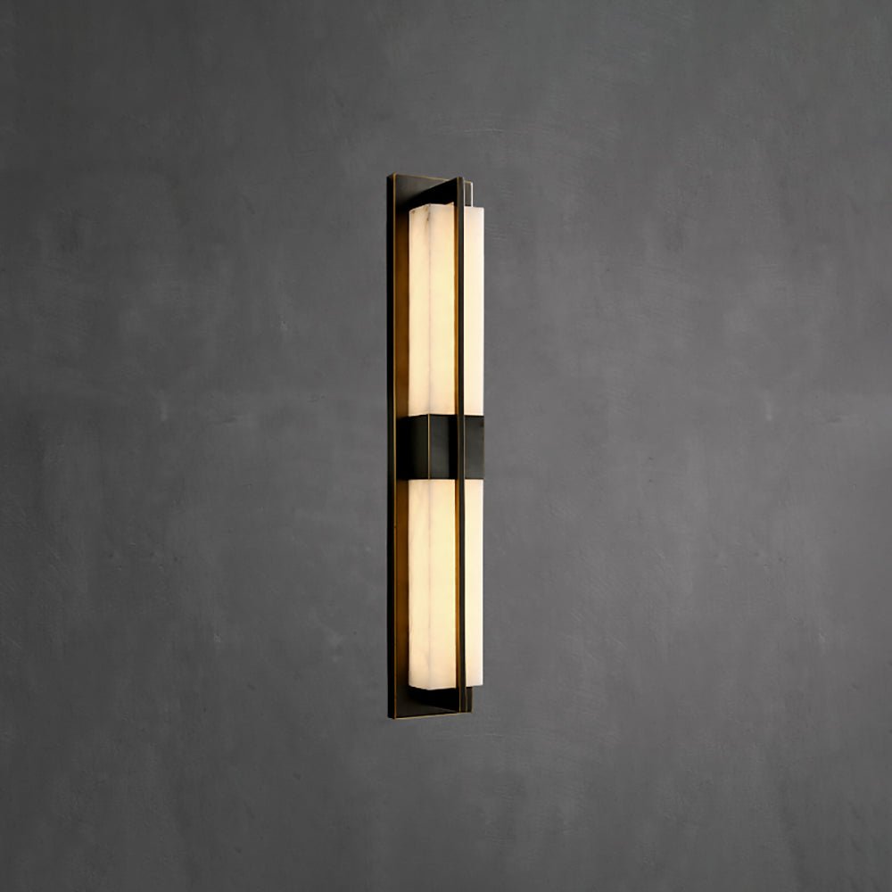 Caspian Alabaster Brass Wall Light | ventumra