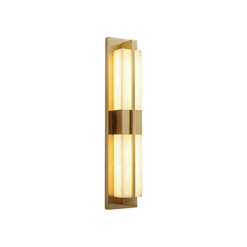 Caspian Alabaster Brass Wall Light | ventumra