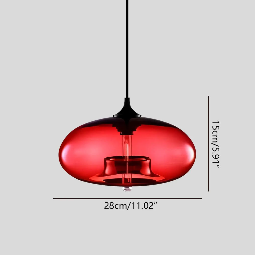Vibrant Glass Pendant Light For Dining Room Decor | Ventumra