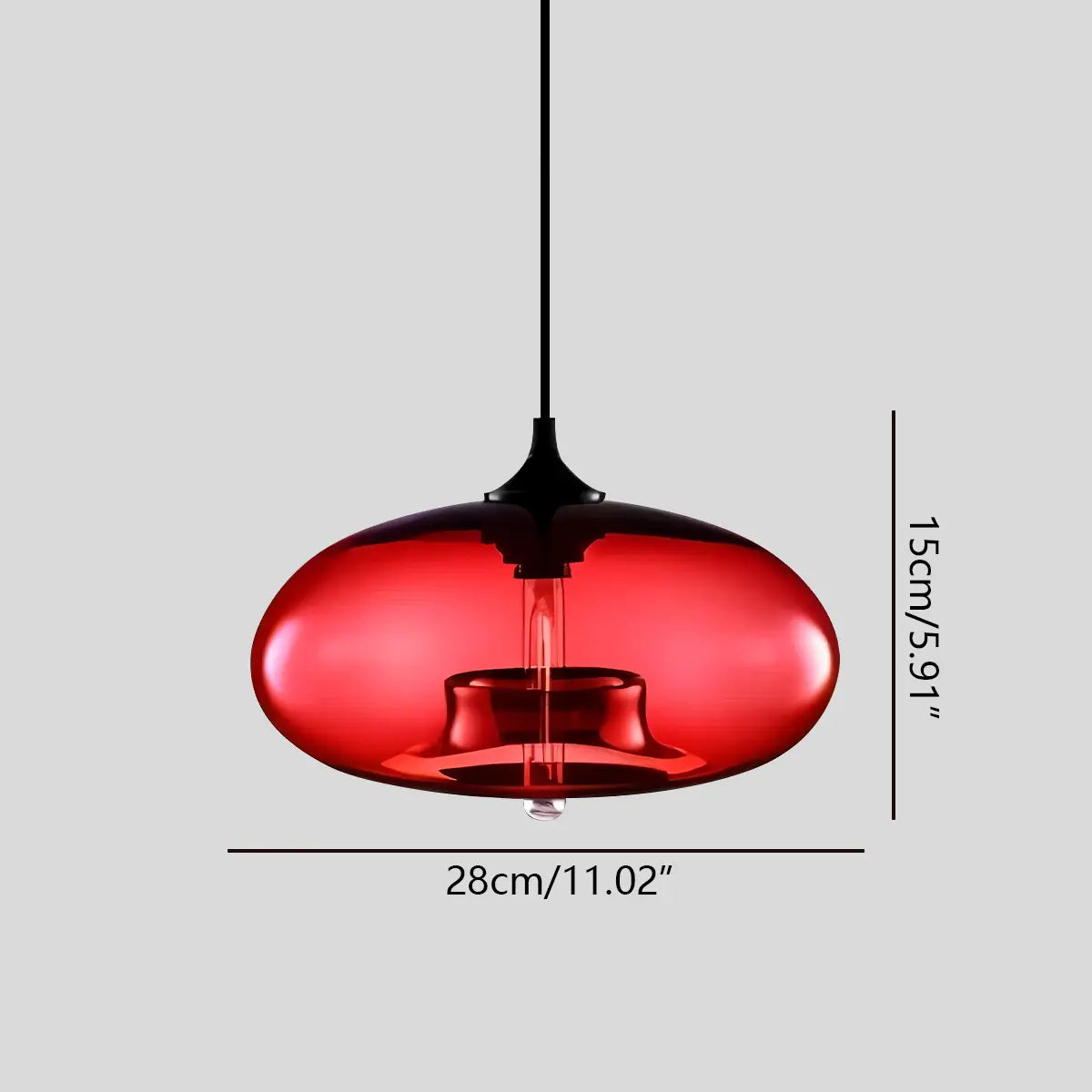 Vibrant Glass Pendant Light For Dining Room Decor | Ventumra