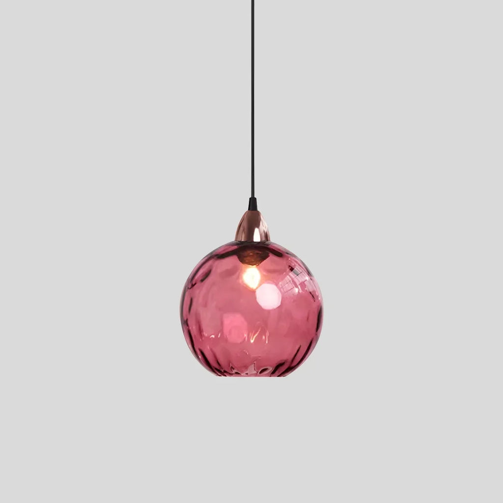 Vivid Glass Orb Pendant Light For Living Room Ceiling | Ventumra