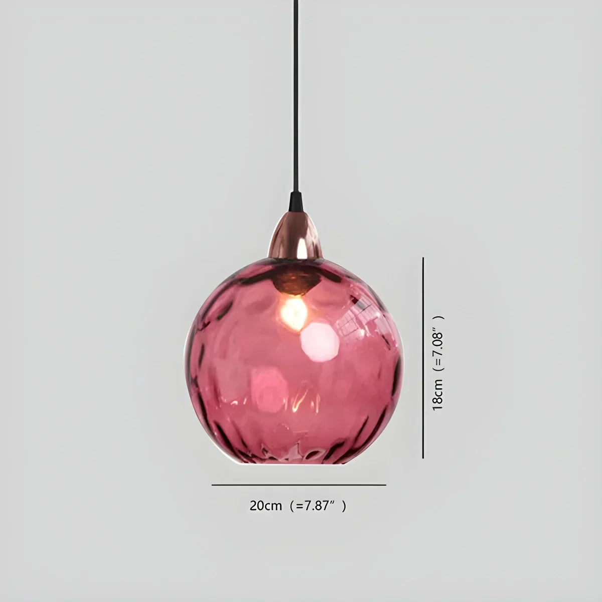 Vivid Glass Orb Pendant Light For Living Room Ceiling | Ventumra