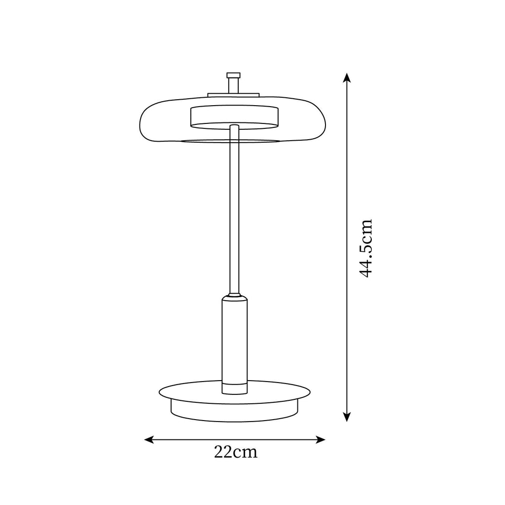 Architectural Disc Table Lamp | Ventumra