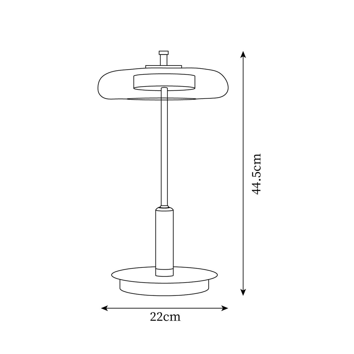 Architectural Disc Table Lamp | Ventumra