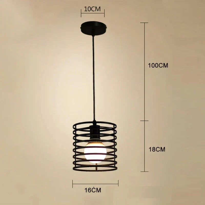 AuroraNook Vintage-Inspired Retro Pendant Ceiling Light