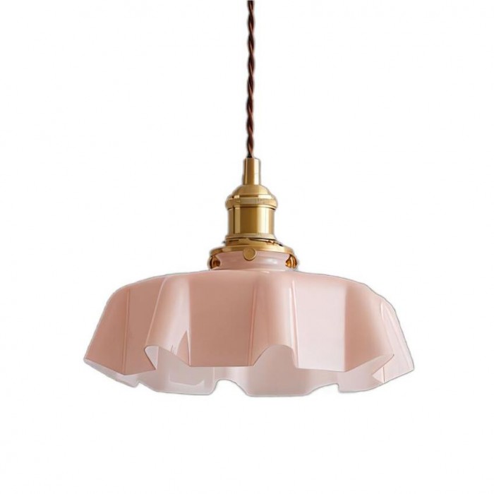 Liora Cream Glass Bloom Pendant Light Nostalgic Glamour