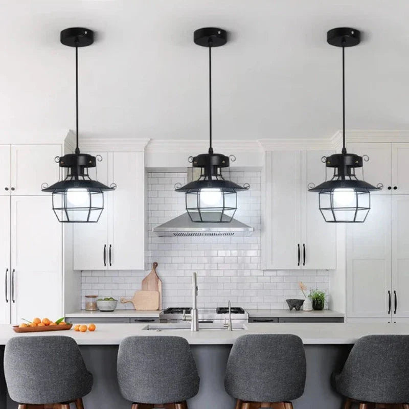 Forge Lane Vintage Industrial Ceiling Pendant Light Fixture