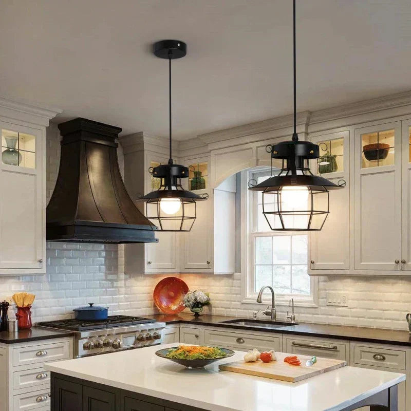 Forge Lane Vintage Industrial Ceiling Pendant Light Fixture