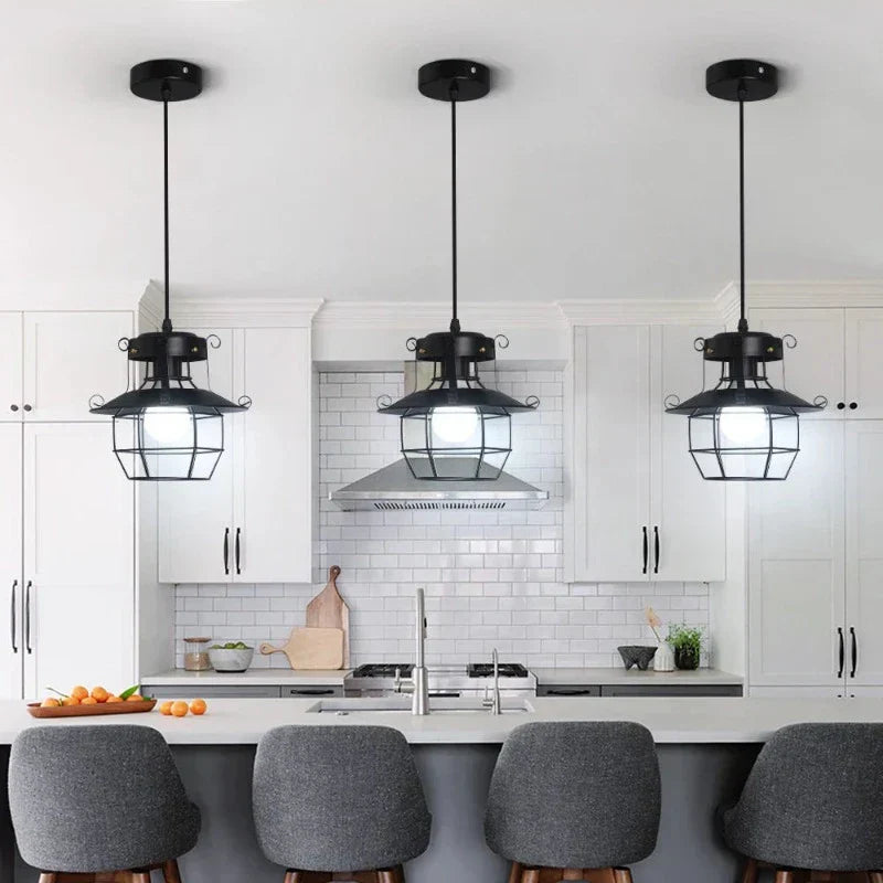 Forge Lane Vintage Industrial Ceiling Pendant Light Fixture