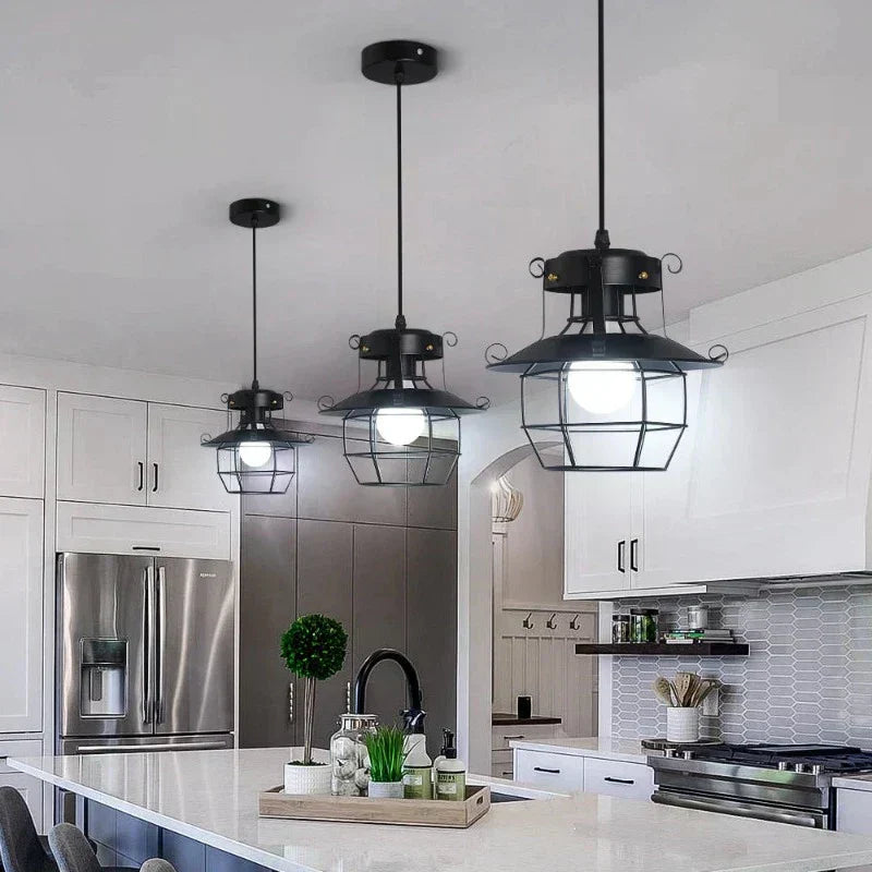Forge Lane Vintage Industrial Ceiling Pendant Light Fixture