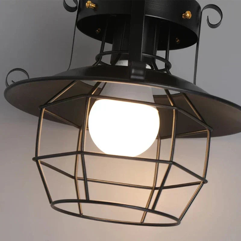 Forge Lane Vintage Industrial Ceiling Pendant Light Fixture