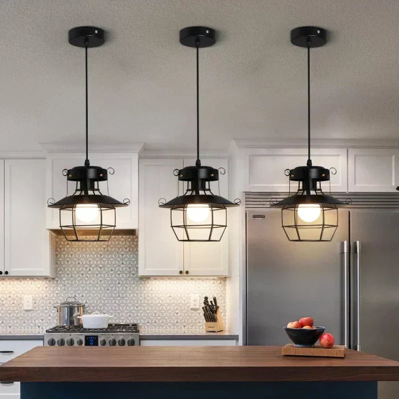 Forge Lane Vintage Industrial Ceiling Pendant Light Fixture