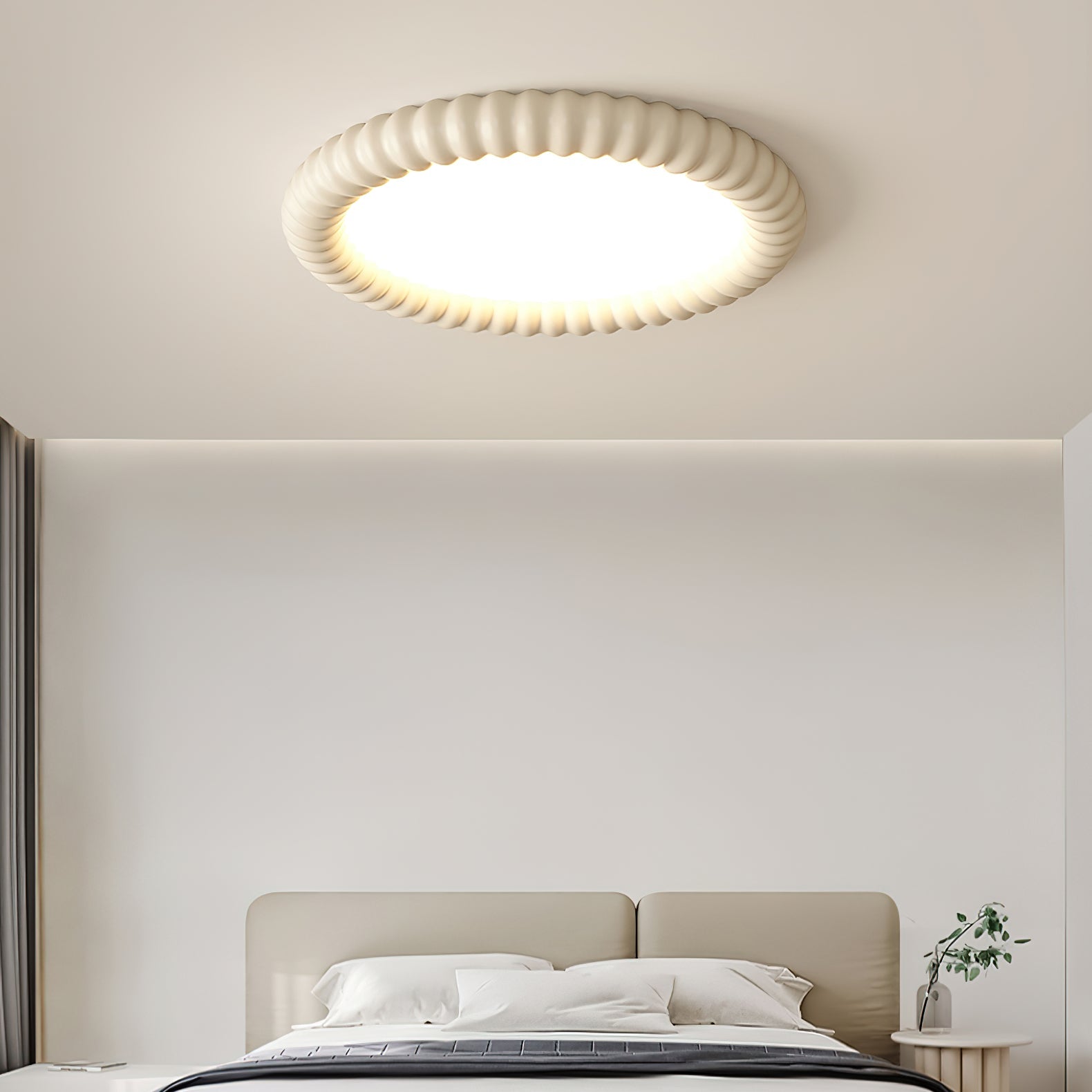 LumaWave Modern Ceiling Lamp With Wavy Light Pattern