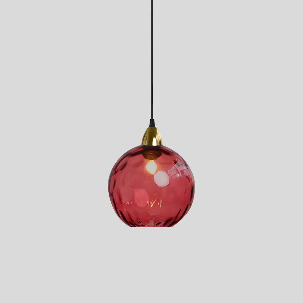 Vivid Glass Orb Pendant Light For Living Room Ceiling | Ventumra