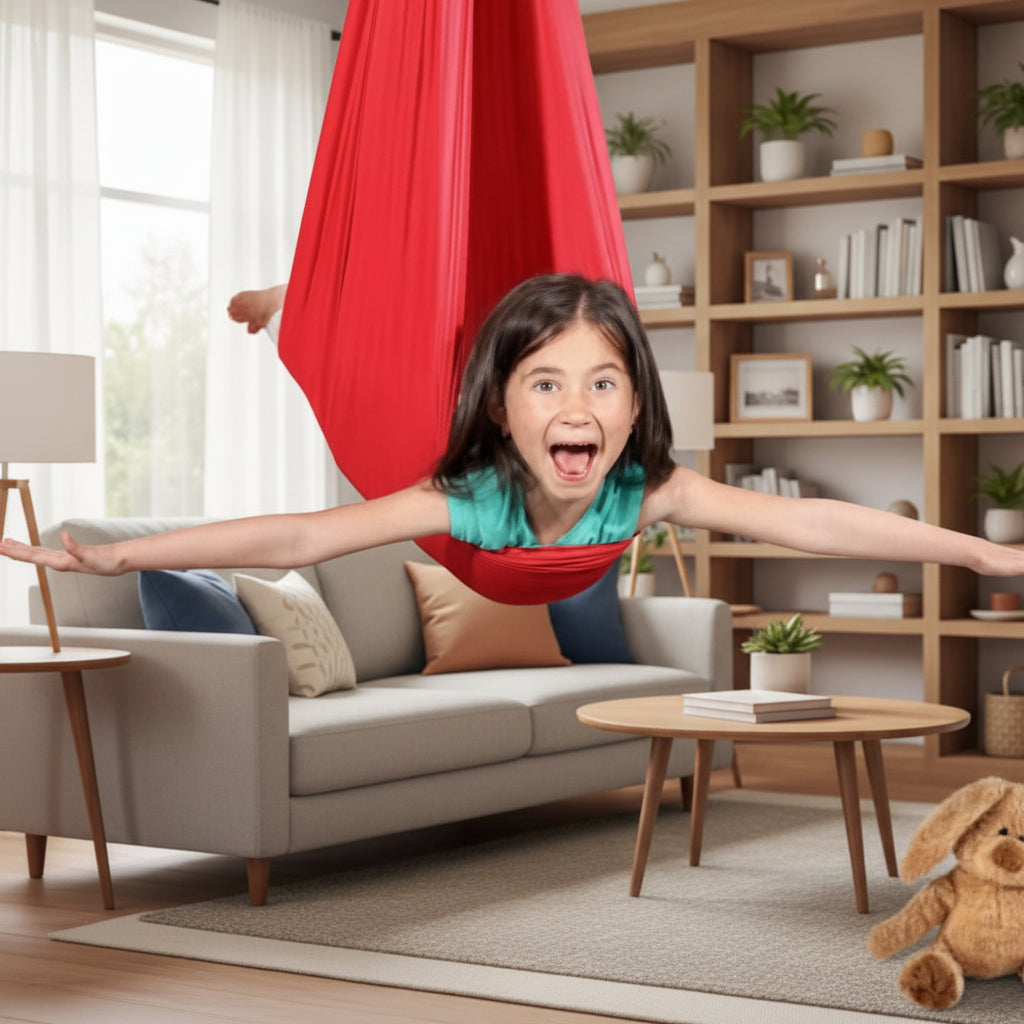Altalena terapeutica ritmica SereniSwing — Design a dondolio costante per bambini