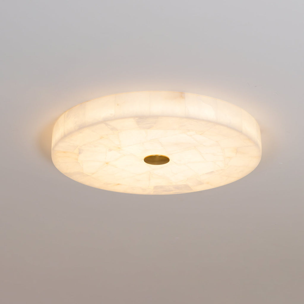 Delya Round Alabaster Ceiling Lamp | ventumra