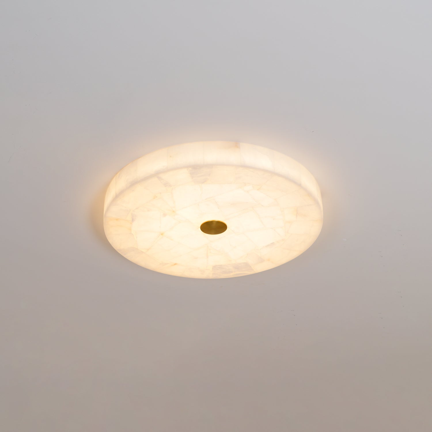 Delya Round Alabaster Ceiling Lamp | ventumra
