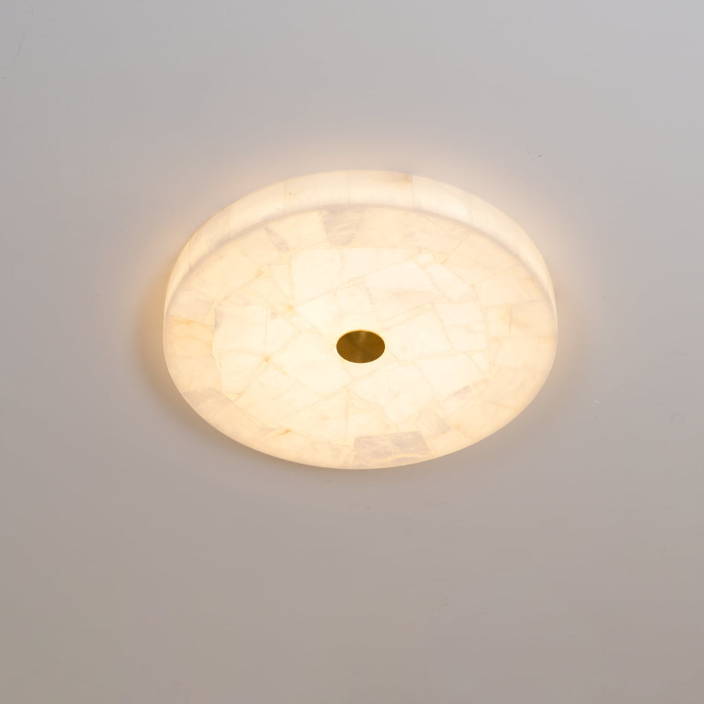 Delya Round Alabaster Ceiling Lamp | ventumra