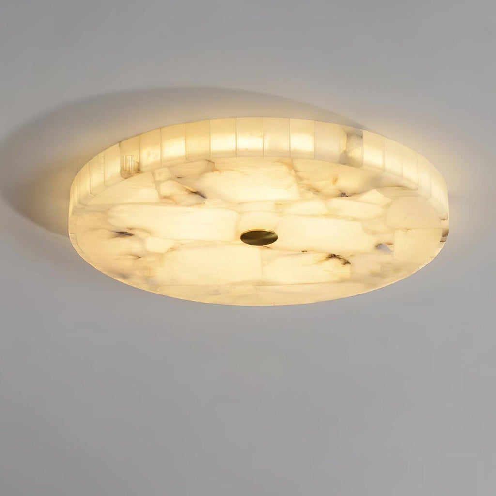 Delya Round Alabaster Ceiling Lamp | ventumra