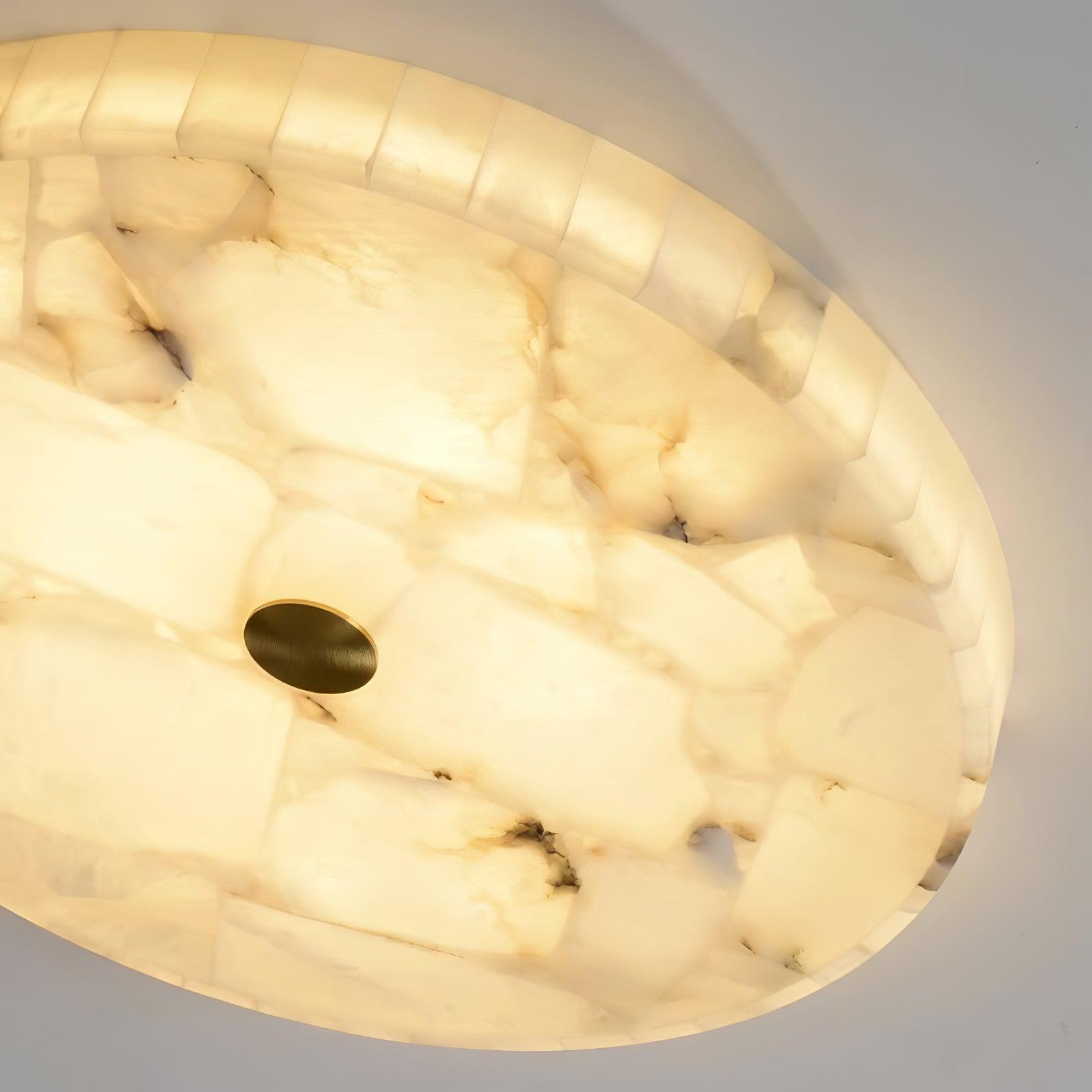 Delya Round Alabaster Ceiling Lamp | ventumra