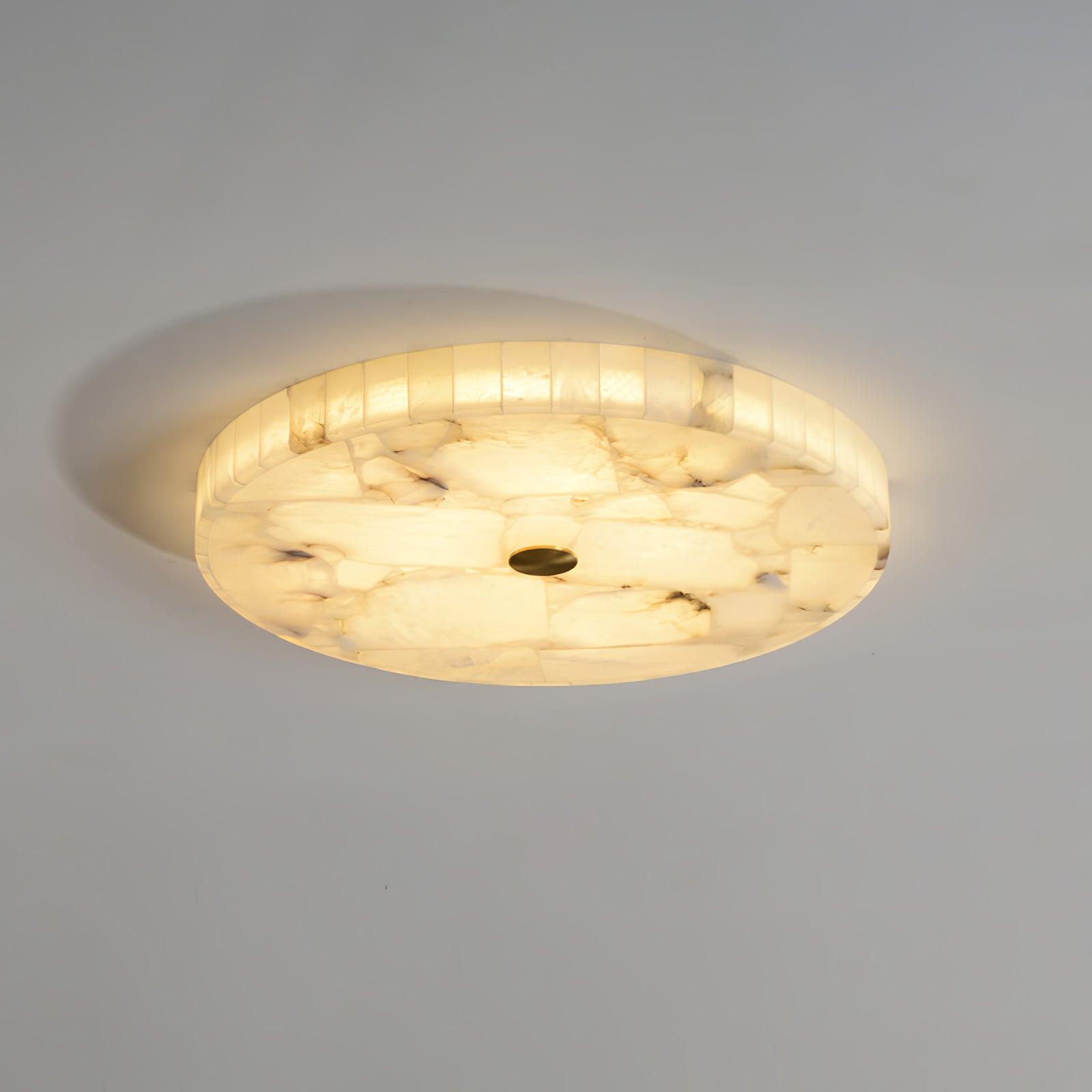 Delya Round Alabaster Ceiling Lamp | ventumra