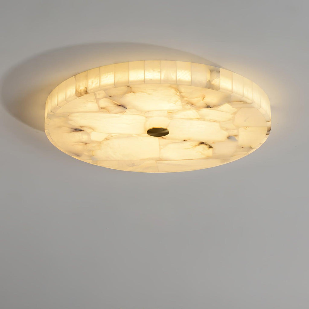 Delya Round Alabaster Ceiling Lamp | ventumra