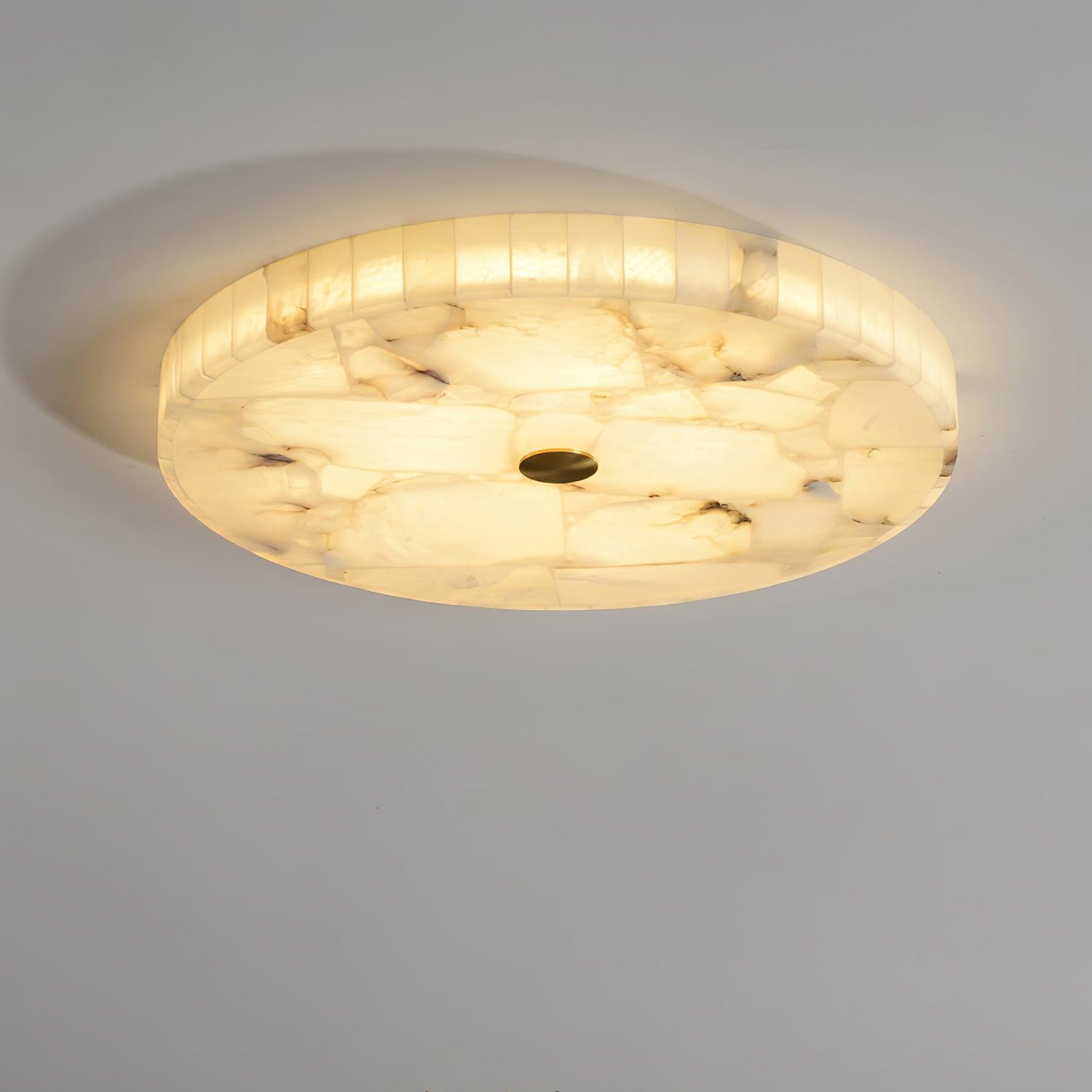 Delya Round Alabaster Ceiling Lamp | ventumra