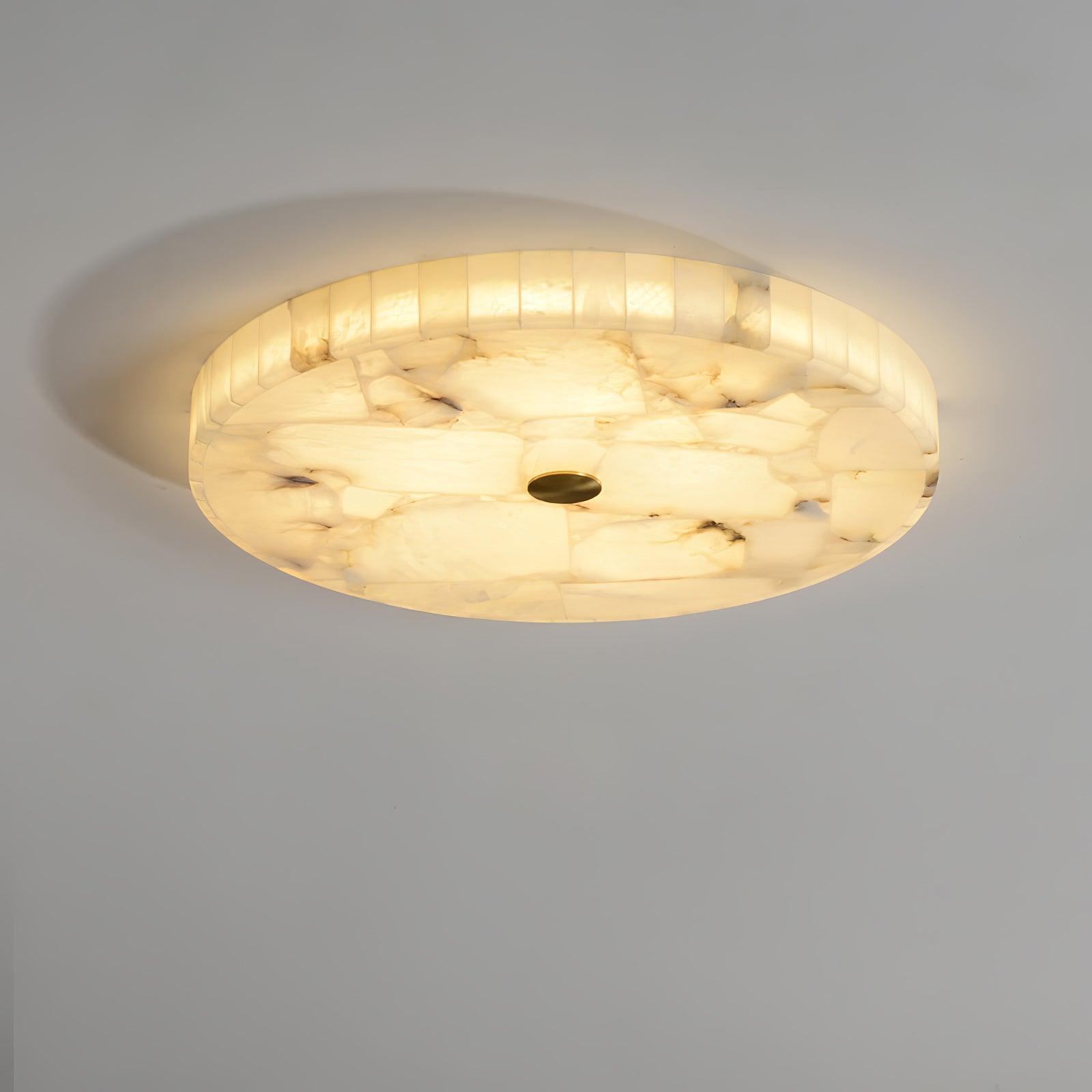 Delya Round Alabaster Ceiling Lamp | ventumra