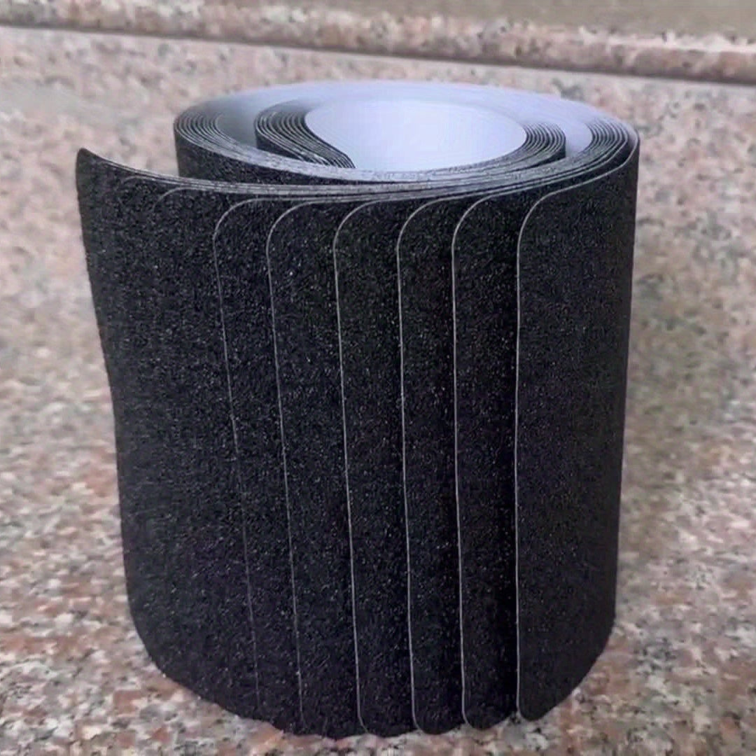 10 Durable Rubber Stair Treads — 80-Grit, 15 x 61 cm