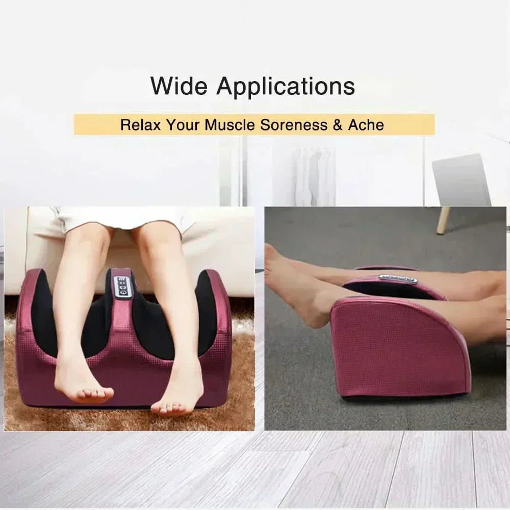 Auralux Shiatsu Foot Massager – Heat, 12 3D Massage Balls, Timer