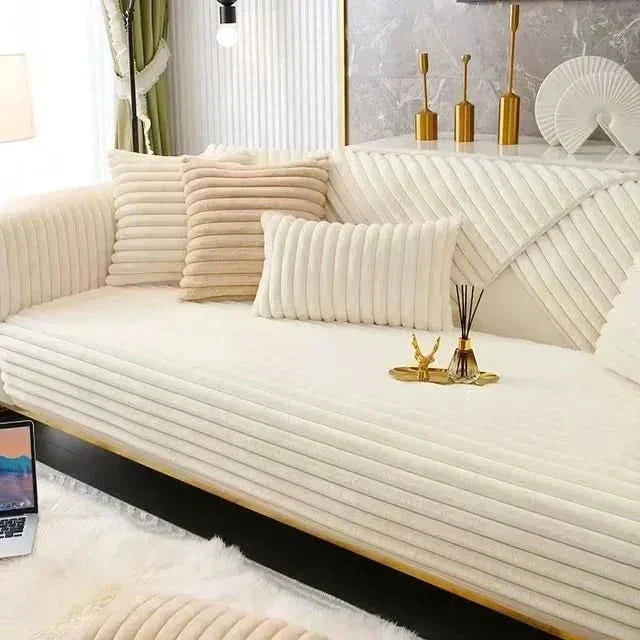 NovaGuard Polyester Sofa Cover — Waterproof Surface and Non-Slip Backing