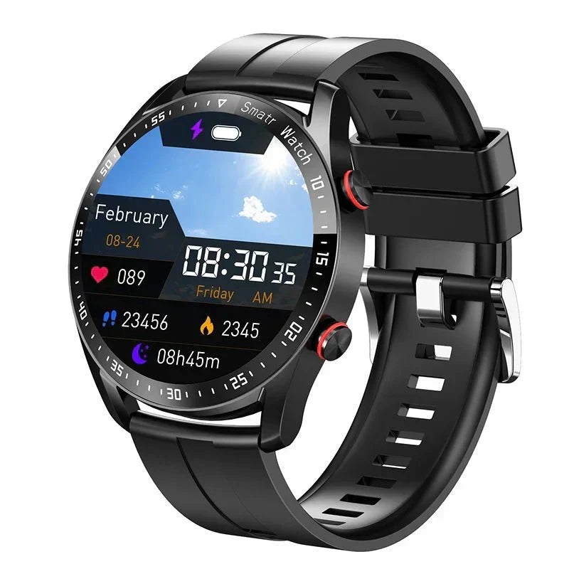 PulseNova Premium Men's Smartwatch — ECG Monitor, PPG Sensor, Call Function
