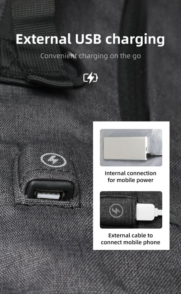 CityTrail Rolltop Backpack — 20 to 35 L Capacity, USB Port