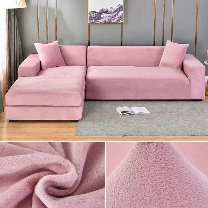 VelvetFlex-Sofabezug — luxuriös weich, vollständig elastisches Design