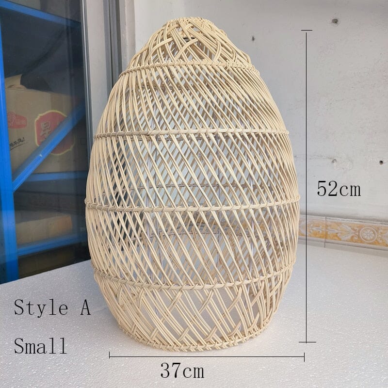 Zarela Rattan Pendant Light with Adjustable LED Glow