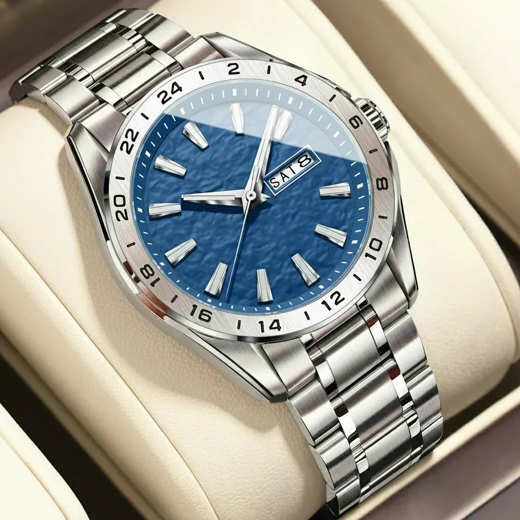 Aurexion Men's Sports Watch — Luminous Dial & Hands